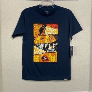 Honey Brand Co. Men’s Graphic Print 100% Cotton T-Shirt Size Small